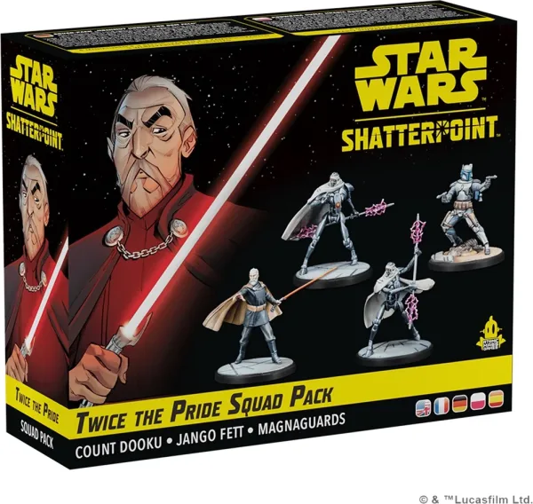 Juego de mesa star wars shatterpoint twice the pride count dooku squad pack