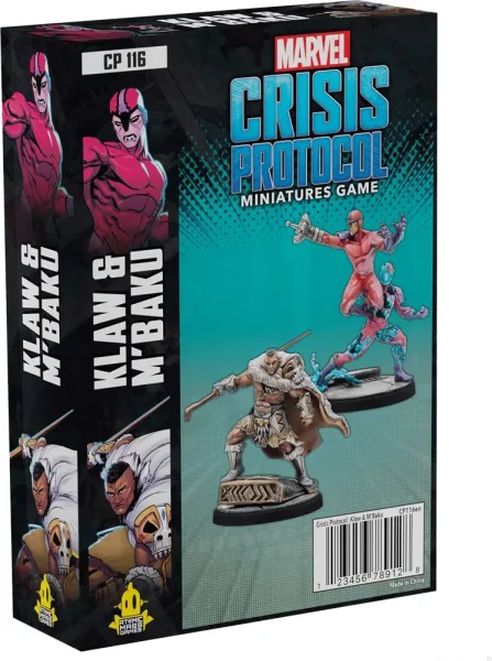 Juego de mesa marvel crisis protocol klaw and m´baku (ingles)