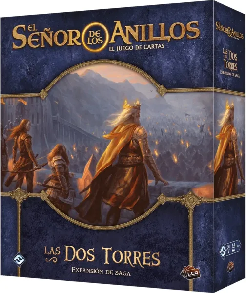 Juego de mesa juego de cartas el señor de los anillos las dos torres expansion de saga edad recomendada 14 años