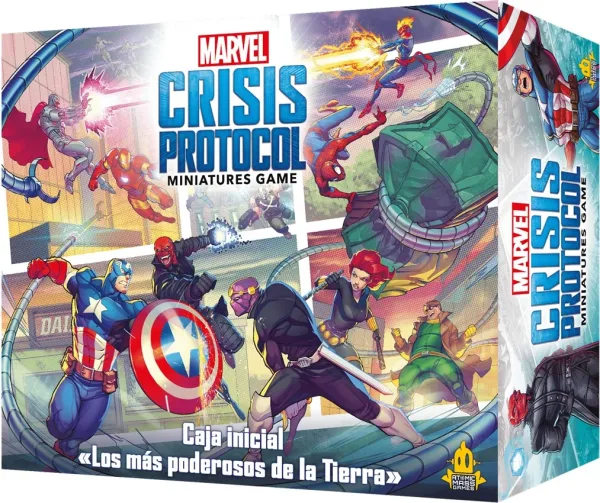 Juego de mesa marvel crisis protocol caja inicial los mas poderosos de la tierra edad recomendada 14 años