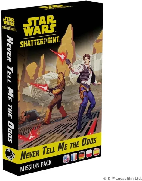 Juego de mesa star wars shatterpoint never tell me the odds mission pack edad recomendada 14 años