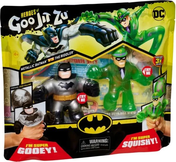 Pack de 2 figuras bandai goo jit zu DC héroes batman vs the riddler