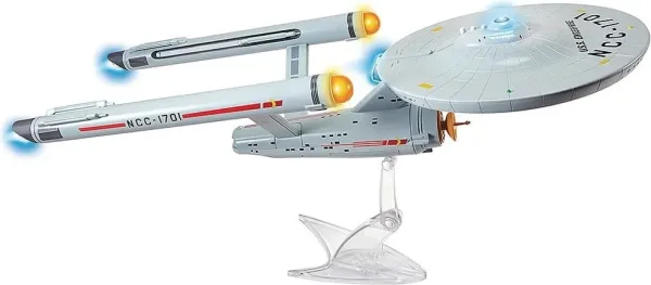 Figura replica bandai star trek enterprise ship con luces y sonido