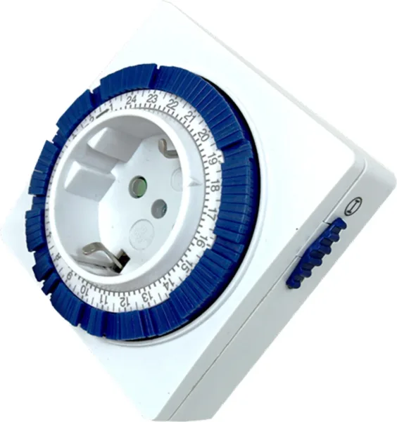 Programador silver electronic analógico -  24 horas -  3600w -  250v -  16a -  50hz -  IP 20 - ajustable 15 minutos -  24h