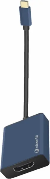 Adaptador logan silver ht USB tipo c a HDMI 4K azul marino