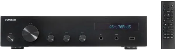 Amplificador estereo hifi fonestar as - 170plus - Bluetooth - radio fm - 80 + 80 w rms USB