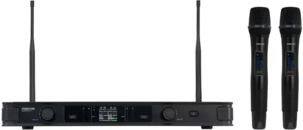 Microfono inalambrico doble uhf fonestar sonair - pro - 2m