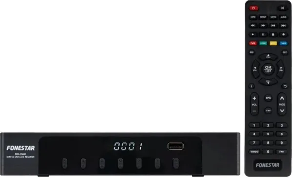 Receptor satelite sobremesa fonestar HD dvb - s2 h.265 rds - 524hd