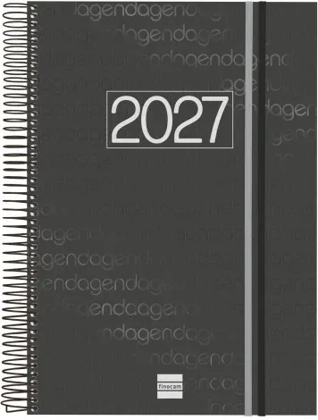 Agenda 2027 Basic Year E40 210X297Mm Dia Pagina Negro Finocam 741116027