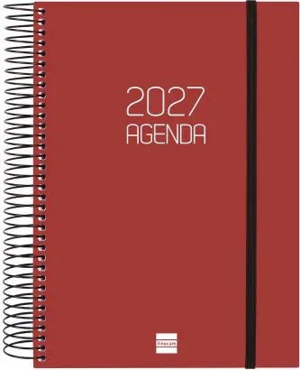 Agenda 2027 Basic Opaque E10 155X212Mm Dia Pagina Burdeos Finocam 742917427
