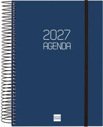 Agenda 2027 Basic Opaque E10 155X212Mm Dia Pagina Azul Finocam 742911027