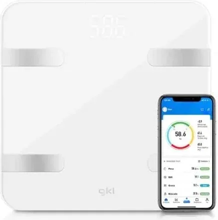 Báscula de Baño GKL Fitblue 300 White/ Hasta 180kg