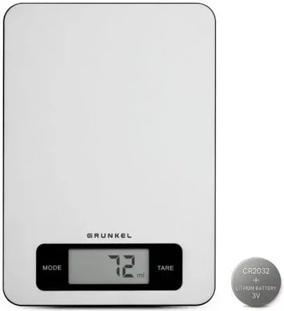 Báscula de Cocina Electrónica Grunkel BC-COOKXT/ hasta 5kg/ Plata