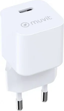 Cargador de Pared Muvit For Change MCACC0047/ 1xUSB Tipo-C/ 30W