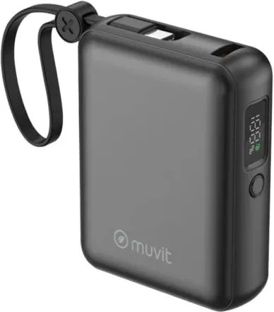 Powerbank 10000mAh Muvit For Change MCCHP0014/ 35W/ Negra