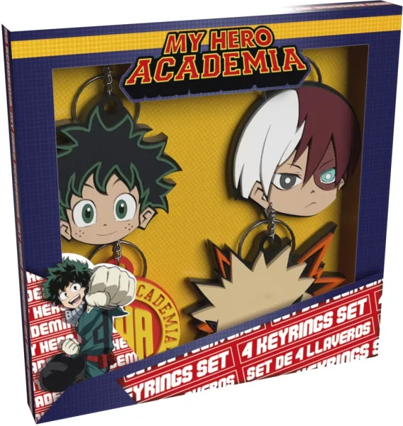 Set llaveros cyp brands my hero academia 4 llaveros