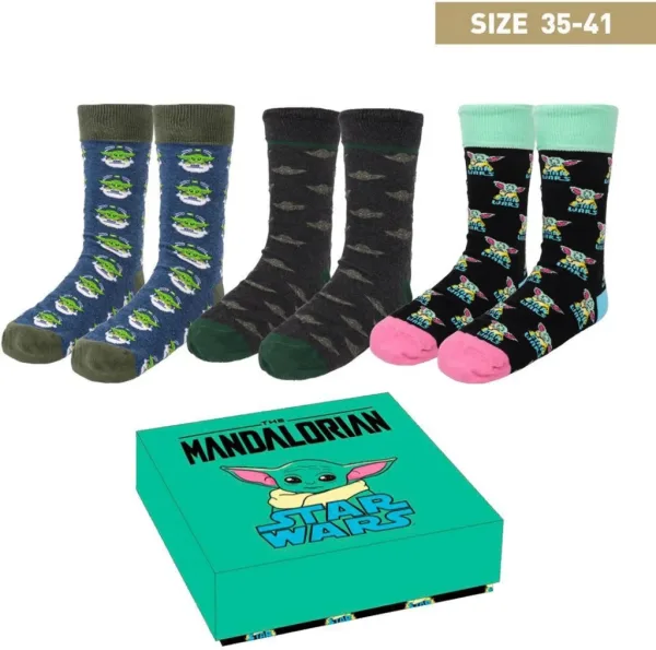 Pack calcetines 3 piezas cerdá star wars the mandalorian the child talla 36 - 41