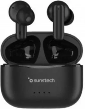Auriculares Bluetooth Sunstech WAVEPODSBK con estuche de carga/ Autonomía 4.5h/ Negros