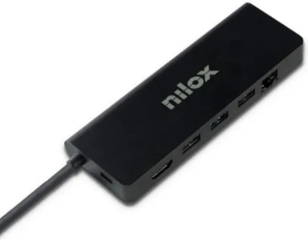 Nilox Docking Station UsbC 8 EN 1 Dual 4K 1000Mbps