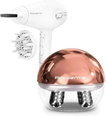 Pack Rowenta CV6602ES/ Incluye Secador CV6130FO/ 2400W y Masajeador Facial LV6020F0