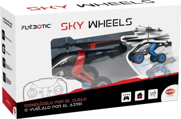 Helicoptero radio control flybotic sky wheels 1 unidad aleatoria