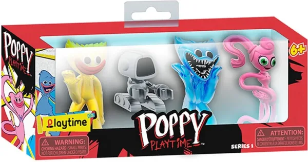 Pack 4 minifiguras poppy playtime 7cm en caja