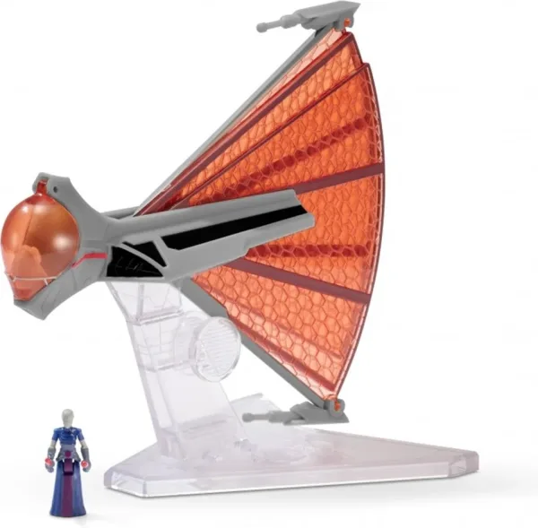 Figura jazwares star wars nave 8cm ginivex class starfighter y figura
