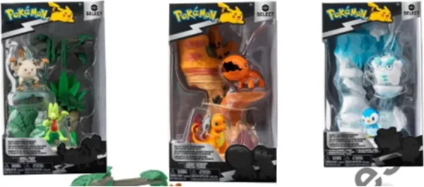 Pack pokemon mini mundos + 2 figuras mundos aleatorios