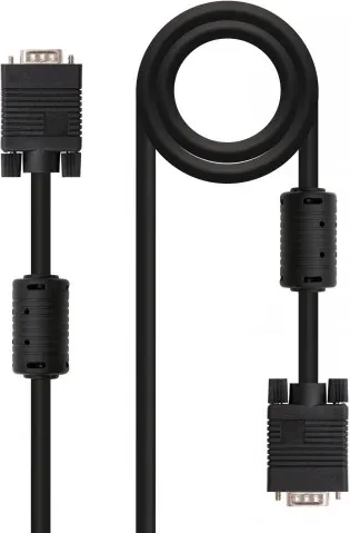Cable SVGA Nanocable 10.15.0115/ VGA Macho - VGA Macho/ 15m/ Negro