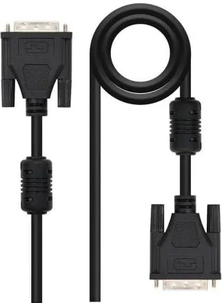 Cable vídeo DVI-DVI M/M Dual-Link 1.8m. Negro
