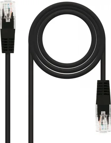 Nanocable 10.20.0101-BK cable de red Negro 1 m Cat5e U/UTP (UTP)