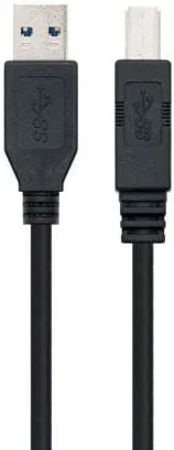 Cable USB 3.0 A-B M/M 2m. Negro