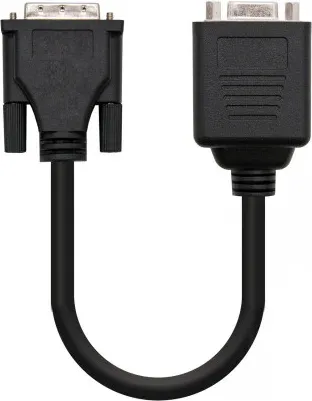 Nanocable 10.15.1950 adaptador de cable DVI 2x VGA Negro