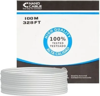 Bobina de Cable RJ45 FTP Nanocable 10.20.0702-FLEX Cat.5e/ 100m/ Gris