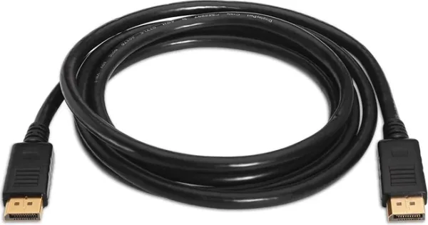 Cable de vídeo DisplayPort-DisplayPort M/M 2m. Negro
