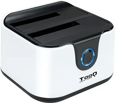 Docking station tooq hd 2.5 - 3.5 pulgadas sata a usb 3.0 doble bahia -  usb 2.0 host -  4200rpm - 7200rpm