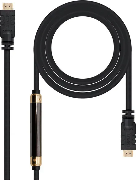 Cable HDMI Nanocable 10.15.1830/ HDMI Macho - HDMI Macho/ 30m/ Negro