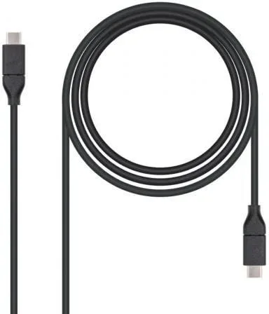 Cable USB 3.1 Tipo C-Tipo C M/M 1m. Negro