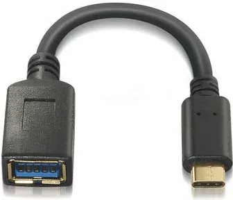 Cable USB 3.0 Tipo C-A M/H 0.15m. Negro