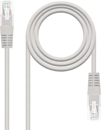 Cable de Red RJ45 UTP Nanocable 10.20.0400-L25 Cat.6/ 25cm/ Gris