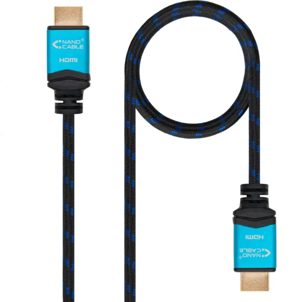 Nanocable Cable HDMI V2.0 4K@60GHz 18 Gbps A/M-A/M, negro, 2.0 m.