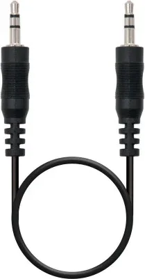 Nanocable Cable audio estéreo, Jack 3.5/M-Jack 3.5/M, negro, 15m