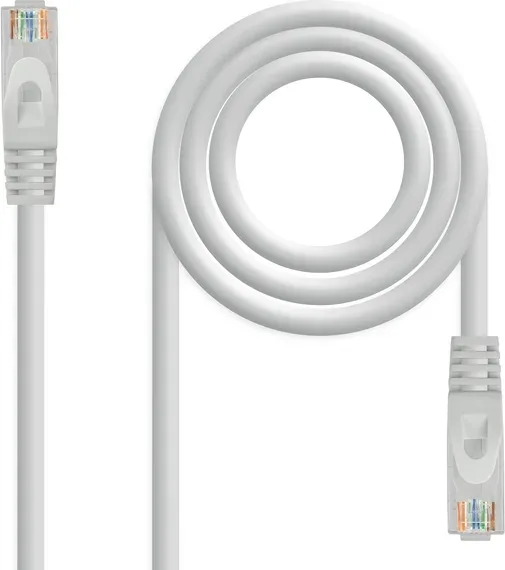 Cable de Red RJ45 UTP Nanocable 10.20.1803 Cat.6A/ 3m/ Gris
