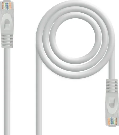Cable de Red RJ45 UTP Nanocable 10.20.1810 Cat.6/ 10m/ Gris