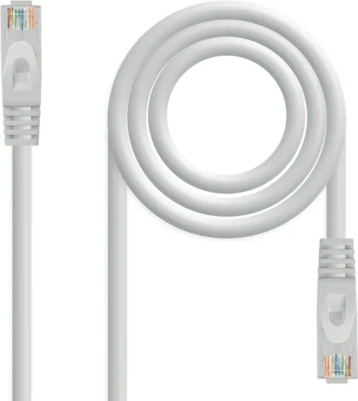 Cable de Red Latiguillo Rj45 Utp Cat6A Awg24 15 M Gris Nanocable