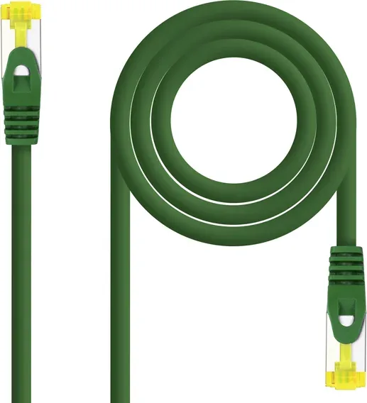 Cable de Red Latiguillo Rj45 Sftp Cat6A Awg26 2 M Verde Nanocable