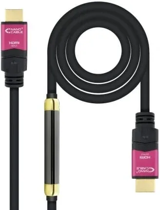 Cable HDMI 2.0 4K Nanocable 10.15.3730/ HDMI Macho - HDMI Macho/ 30m/ Negro