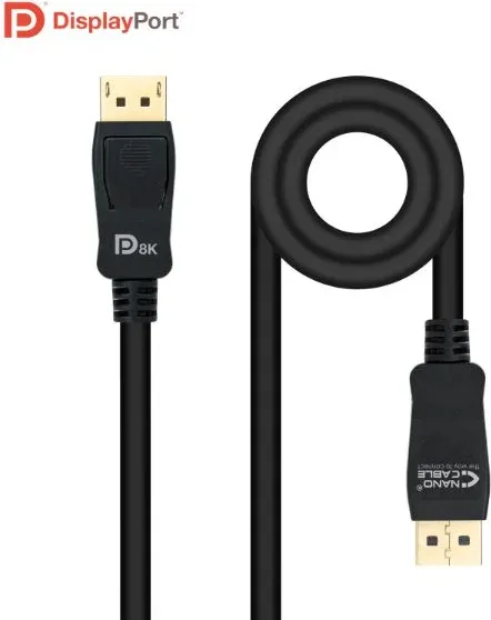 Nanocable 10.15.2502 cable DisplayPort 2 m Negro