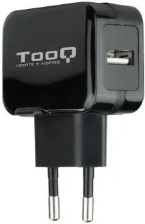 Cargador de Pared TooQ TQWC-1S01/ 1xUSB/ 12W/ Negro