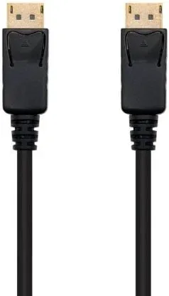 Cable DisplayPort 1.2 4K Nanocable 10.15.2300/ DisplayPort Macho - DisplayPort Macho/ 50cm/ Negro